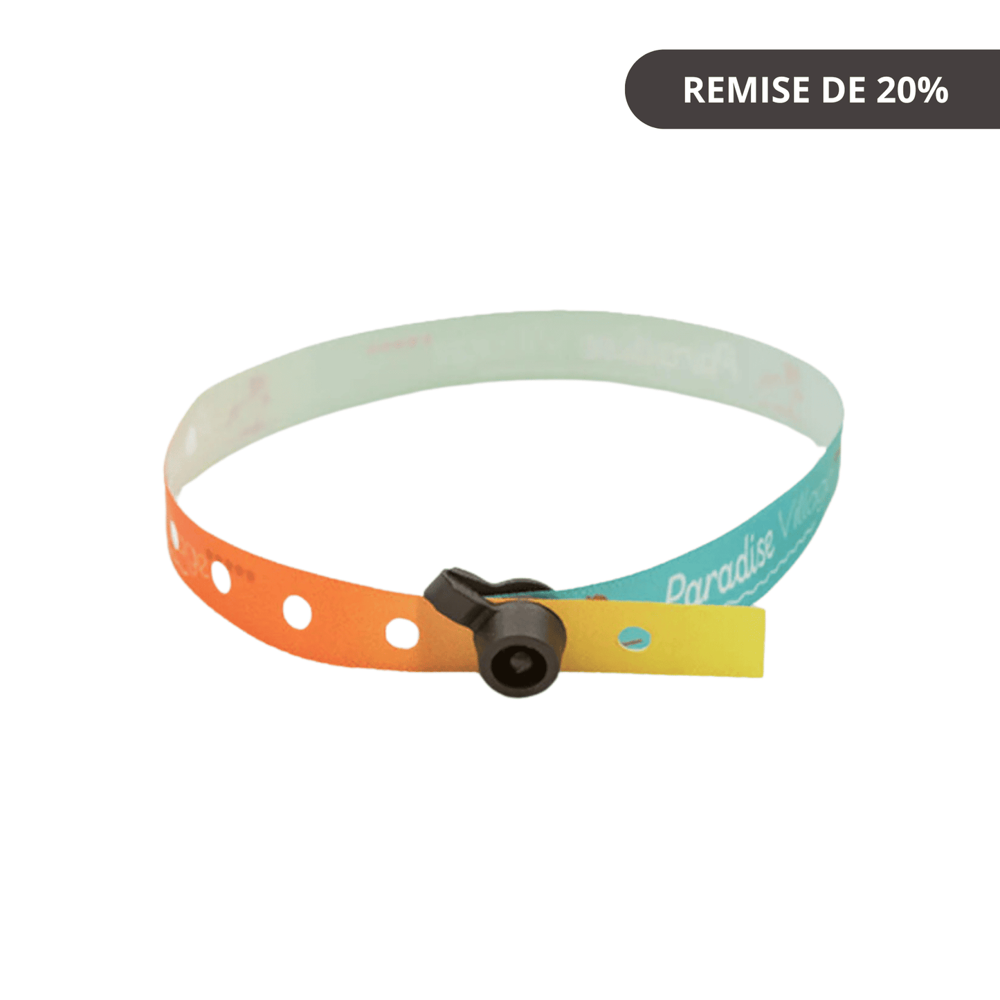 Bracelet evenementiel tissu à clip SATIN / J+20