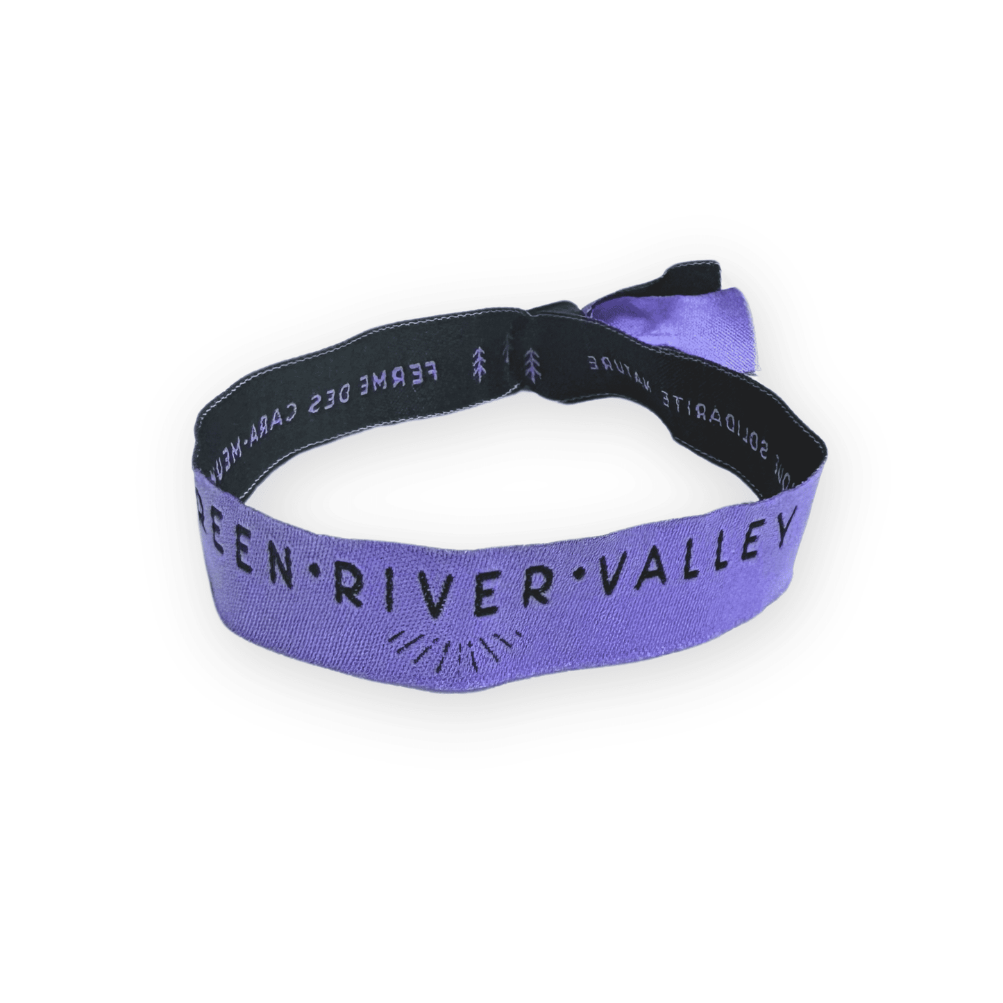 Bracelet evenementiel tissu à bague BRODERIE / J+20
