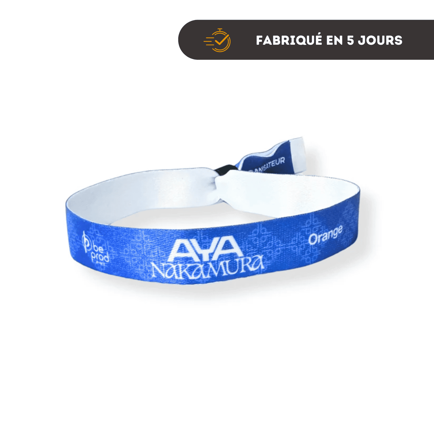 Bracelet evenementiel tissu EXPRESS / J+5